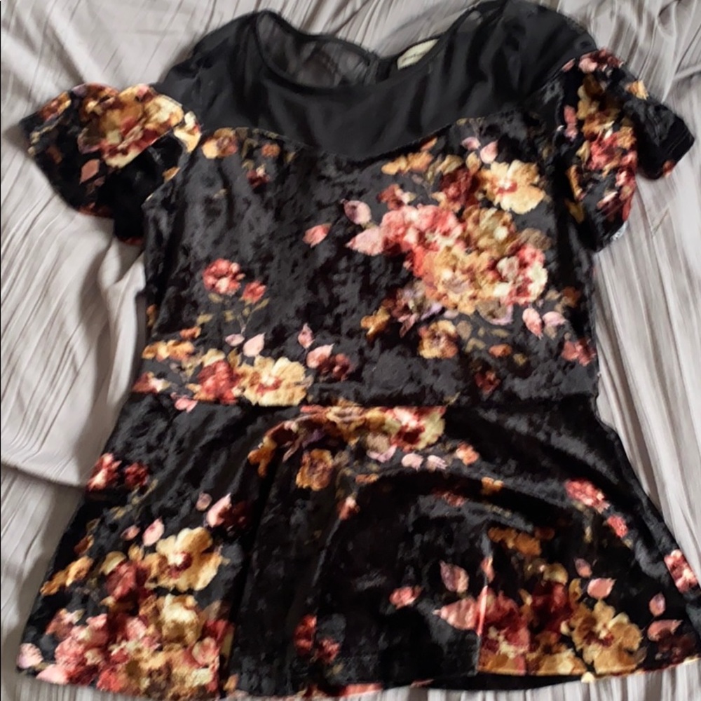 Monteau girl floral shirt